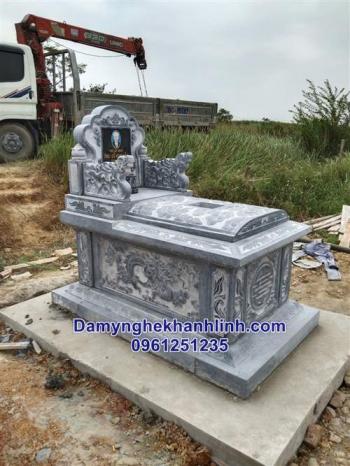 Mẫu mộ bành đá đẹp thiết kế đơn giản bán tại Hà Nội 