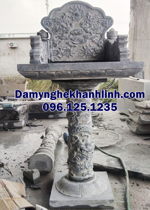 Báo giá cây hương đá miền tây chạm hoa văn rồng tinh xảo