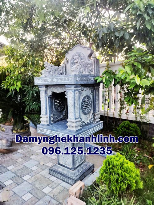 Mẫu cây hương đá ngoài trời đẹp cột trụ vuông