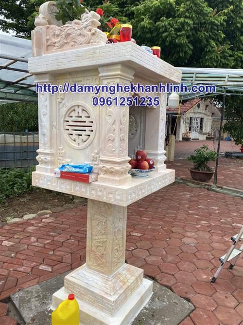 Mẫu cây hương đá ngoài trời đẹp hai mái