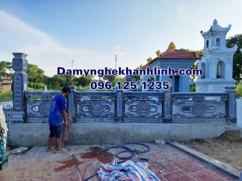 Mẫu lan can lăng mộ đá nhà mồ bán tại Bình Phước LCD310