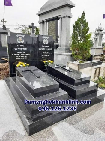 Mộ đá Công giáo tại Bà Rịa – Vũng Tàu - Mẫu mộ đẹp, bền chắc, chuẩn phong thủy 2025