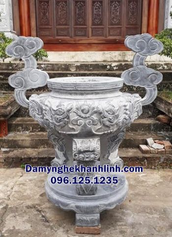 Lư hương đá Bến Tre nguyên khối mẫu đẹp bền vững theo thời gian