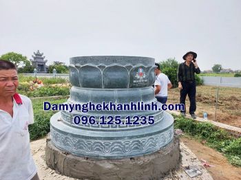 Mộ đá tròn Long An đẹp, chuẩn phong thủy, chế tác theo yêu cầu