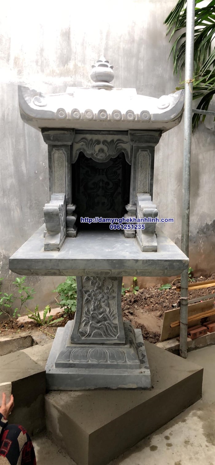 Mẫu bàn thờ thiên bằng đá ngoài trời đẹp lắp đặt tại Bắc Giang