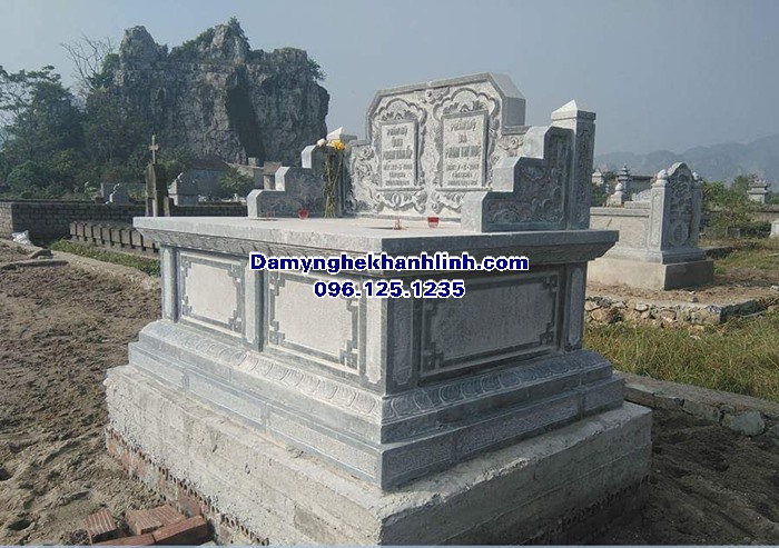 Báo giá mẫu mộ đá đôi đẹp nhanh nhất tại Ninh Bình
