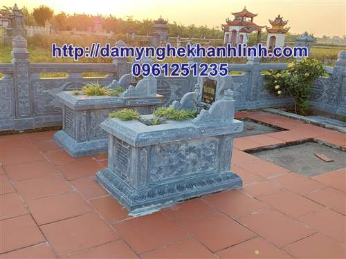 Địa chỉ bán mộ tam cấp đá xanh giá rẻ uy tín tại Hưng yên