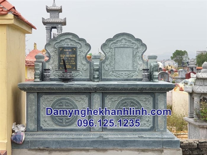 Địa chỉ bán mộ tam cấp đá xanh giá rẻ uy tín tại Phú Thọ