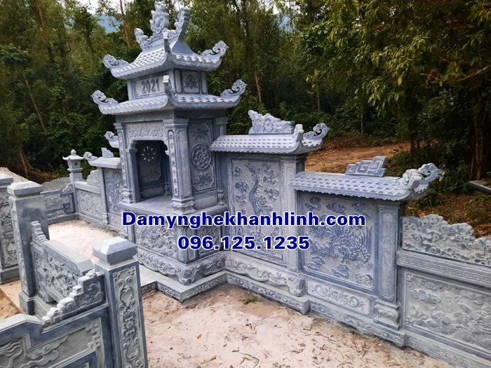 Lăng thờ đá trong mẫu khu lăng mộ gia đình đẹp bán tại Quảng Ninh 