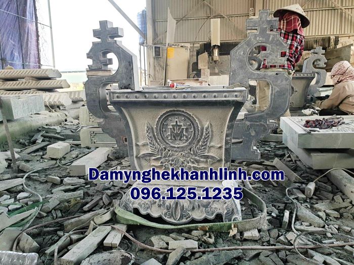 Lư hương đá hải phòng - mẫu lư hương đá vuông đẹp