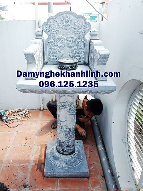 Mẫu cây hương đá tại Bến Tre không mái chạm rồng