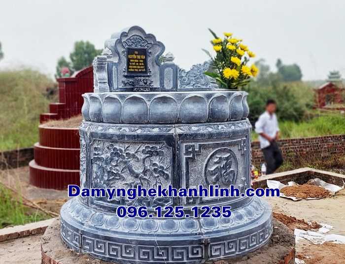 Mẫu mộ đá tròn đẹp bán tại Bắc Ninh