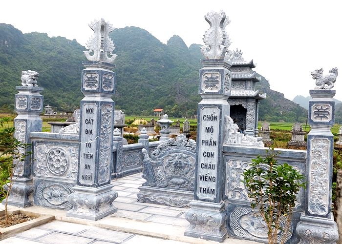 Báo giá khu lăng mộ đá dòng họ thi công tại Ninh Bình
