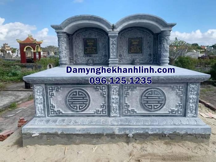Báo giá mộ đá đôi - Thi công mộ đá đôi trọn gói giá tốt