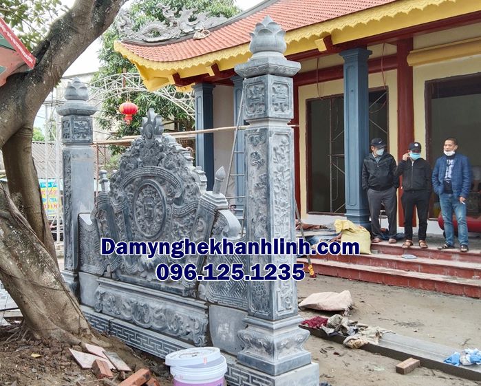 Cuốn thư đá nhà thờ họ đẹp chuẩn phong thủy