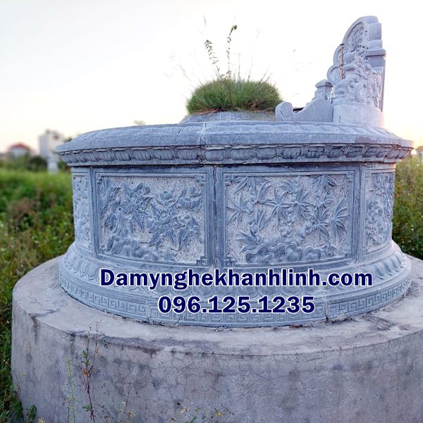 Kích thước mộ đá tròn chuẩn phong thủy
