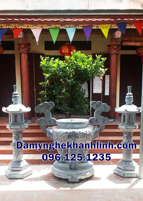 Lư hương đá Đồng Nai - Bền đẹp, phù hợp mọi công trình