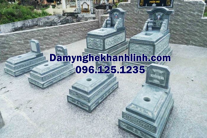 Mộ đá cho diện tích nhỏ - Mẫu mộ đá tam cấp sự lựa chọn hàng đầu