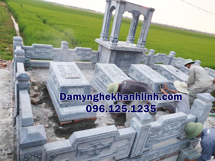 Mộ đá công giáo bằng đá xanh
