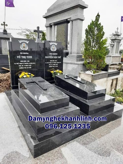 Mộ đá Công giáo tại Bà Rịa – Vũng Tàu - Mẫu mộ đẹp, bền chắc, chuẩn phong thủy 2025