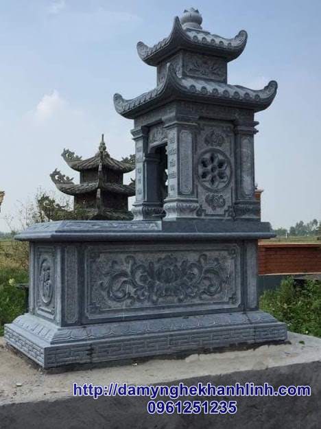 Mộ đá hai mái đẹp lắp đặt tại Quảng Nam