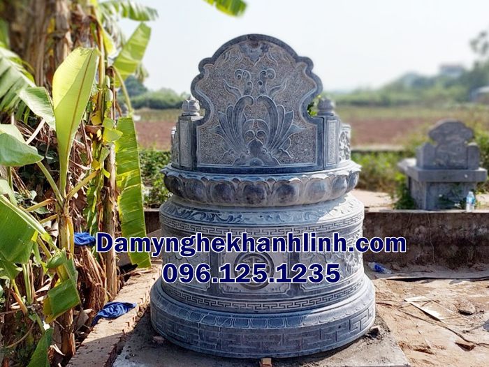 Mộ đá tròn Cần Thơ kích thước 147cm
