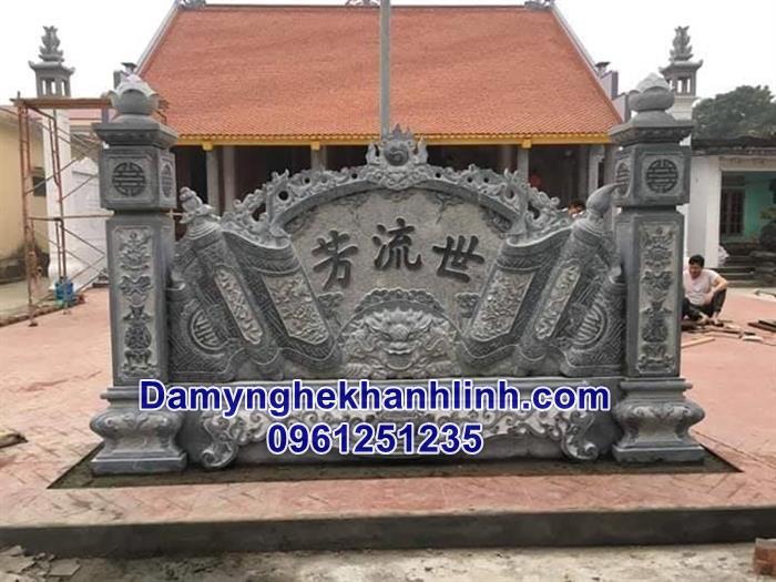 Vị trí đặt cuốn thư đá đúng chuẩn phong thủy nhà thờ họ